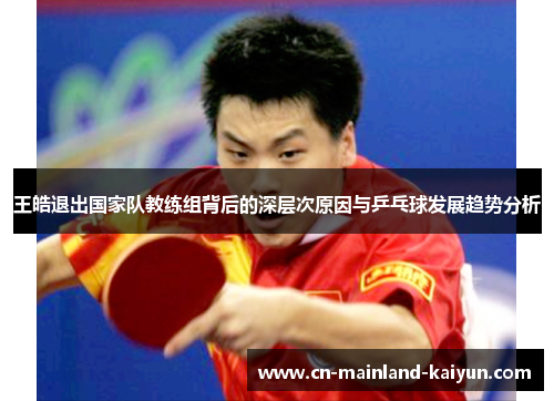 王皓退出国家队教练组背后的深层次原因与乒乓球发展趋势分析