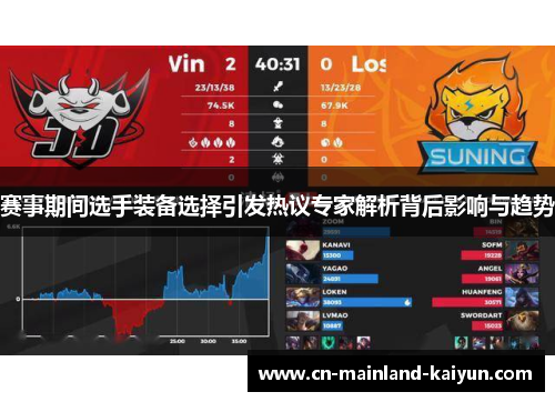 赛事期间选手装备选择引发热议专家解析背后影响与趋势